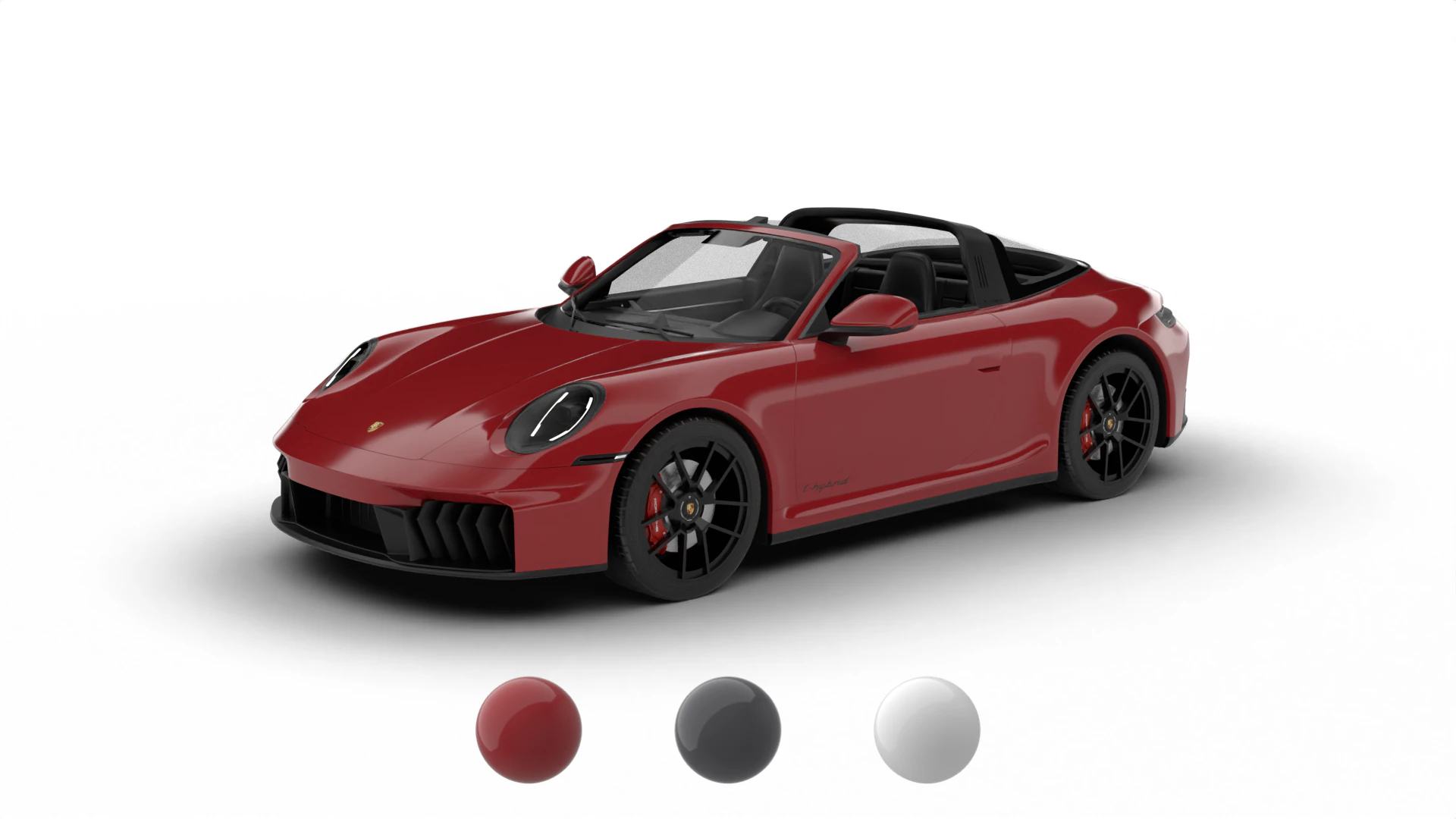 Porsche 911 Carrera Targa 4 GTS 2025 Modello 3D .c4d .max .obj .3ds .fbx .stl .blend