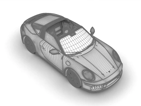 Porsche 911 Carrera Targa 4 GTS 2025 Modello 3D