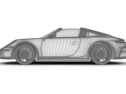 Porsche 911 Carrera Targa 4 GTS 2025 Modello 3D