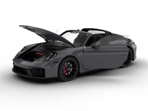 Porsche 911 Carrera Targa 4 GTS 2025 HQ 3D Model