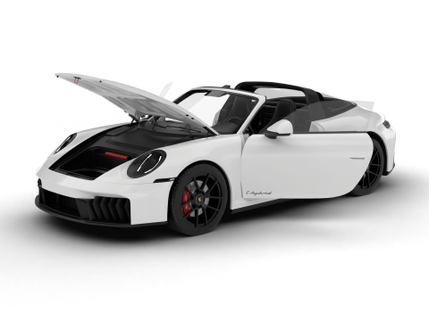 Porsche 911 Carrera Targa 4 GTS 2025 HQ 3D Модель