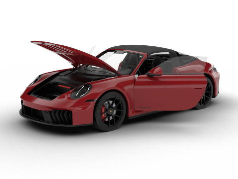 Porsche 911 Carrera Targa 4 GTS 2025 HQ 3D Модель