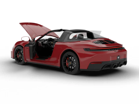 Porsche 911 Carrera Targa 4 GTS 2025 HQ 3D Model