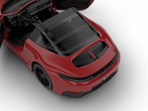 Porsche 911 Carrera Targa 4 GTS 2025 HQ 3D Модель