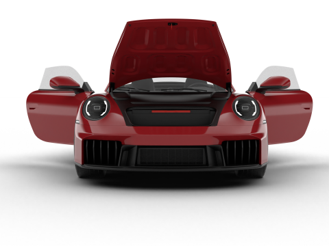 Porsche 911 Carrera Targa 4 GTS 2025 HQ 3D Модель