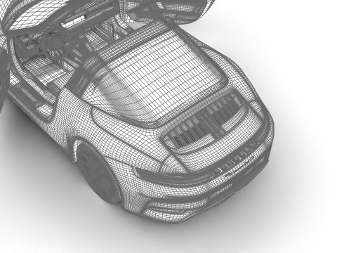 Porsche 911 Carrera Targa 4 GTS 2025 HQ 3D Модель