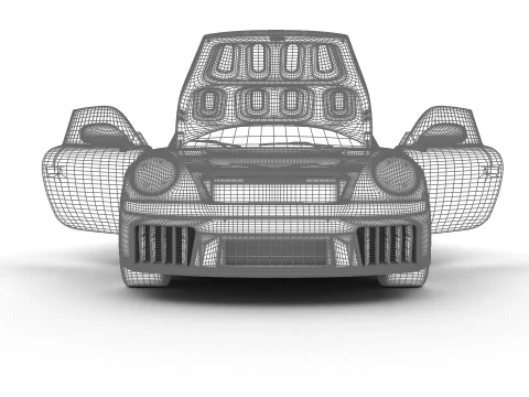 Porsche 911 Carrera Targa 4 GTS 2025 HQ 3D Model