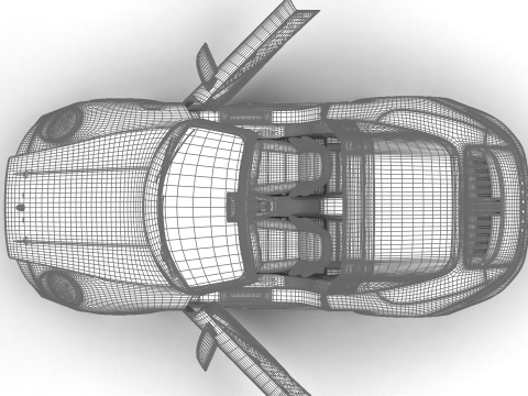 Porsche 911 Carrera Targa 4 GTS 2025 HQ 3D Модель