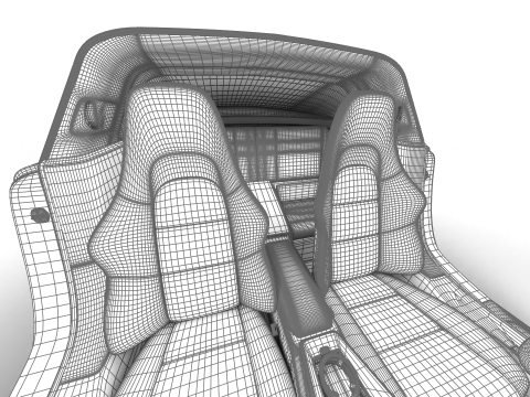 Porsche 911 Carrera Targa 4 GTS 2025 HQ 3D Модель