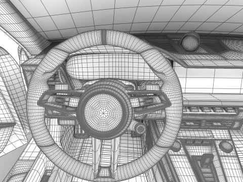 Porsche 911 Carrera Targa 4 GTS 2025 HQ 3D Модель