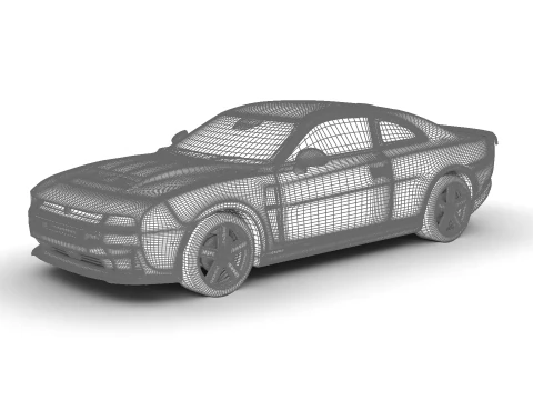 Dodge Charger SIXPACK Sema 2025 Modello 3D