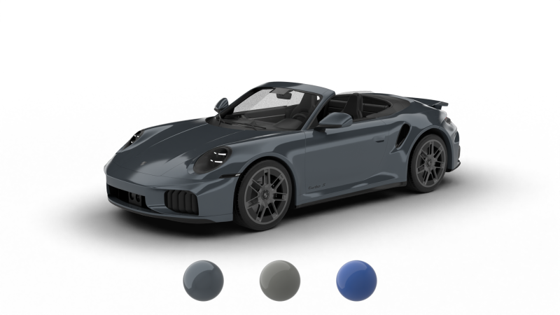 Porsche 911 Carrera Turbo S Cabriolet 2026 Model 3D .c4d .max .obj .3ds .fbx .stl .blend 