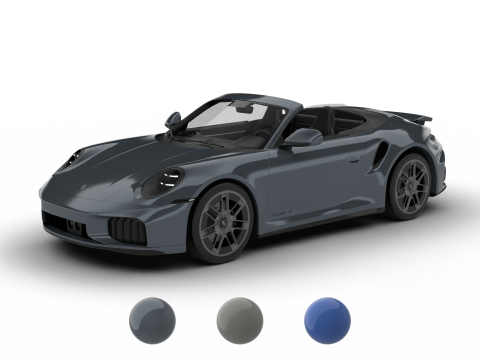 Porsche 911 Carrera Turbo S Cabriolet 2026 3D Model