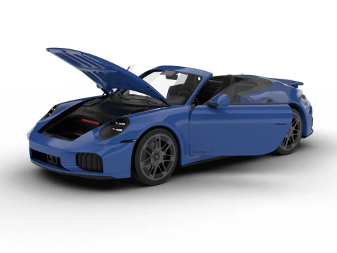 Porsche 911 Carrera Turbo S Cabriolet 2026 HQ 3D Model
