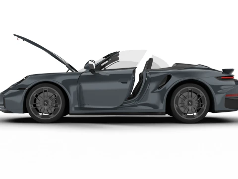Porsche 911 Carrera Turbo S Cabriolet 2026 HQ 3D Model