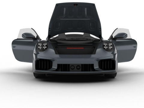 Porsche 911 Carrera Turbo S Cabriolet 2026 HQ 3D Model