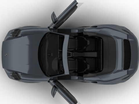 Porsche 911 Carrera Turbo S Cabriolet 2026 HQ 3D Model