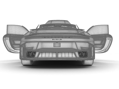 Porsche 911 Carrera Turbo S Cabriolet 2026 HQ 3D Model