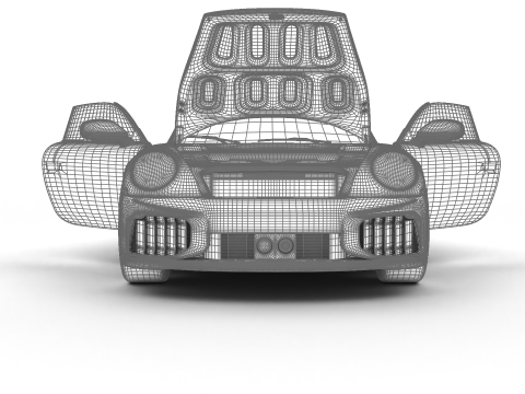 Porsche 911 Carrera Turbo S Cabriolet 2026 HQ 3D Model