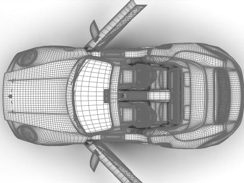 Porsche 911 Carrera Turbo S Cabriolet 2026 HQ 3D Model