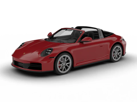 Porsche 911 Carrera Targa 4S 2025 3D Model