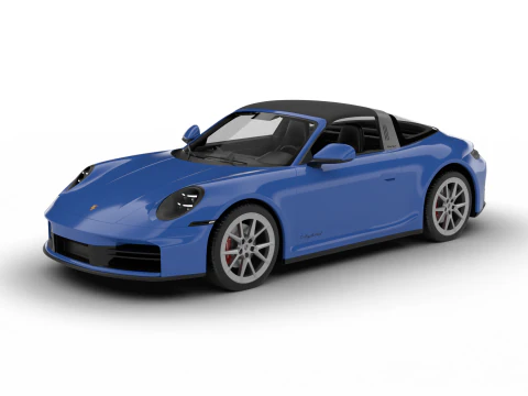 Porsche 911 Carrera Targa 4S 2025 3D Model