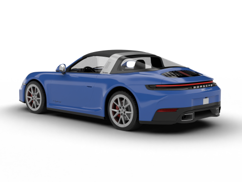 Porsche 911 Carrera Targa 4S 2025 Modello 3D