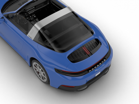 Porsche 911 Carrera Targa 4S 2025 Modello 3D