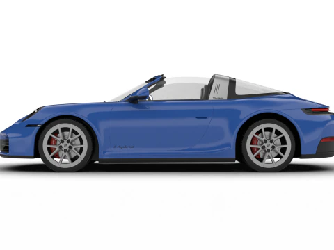 Porsche 911 Carrera Targa 4S 2025 3D Model