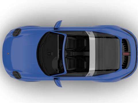 Porsche 911 Carrera Targa 4S 2025 3D Model