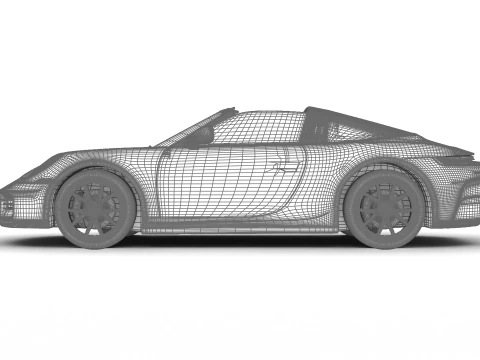 Porsche 911 Carrera Targa 4S 2025 3D Model