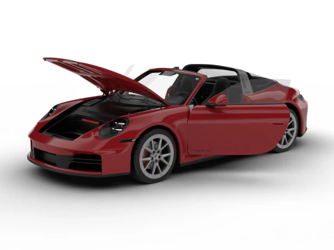 Porsche 911 Carrera Targa 4S 2025 HQ 3D Model