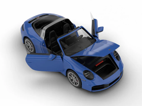 Porsche 911 Carrera Targa 4S 2025 HQ 3D Model