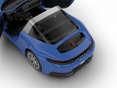 保时捷 911 Carrera Targa 4S 2025 HQ 3D 模型