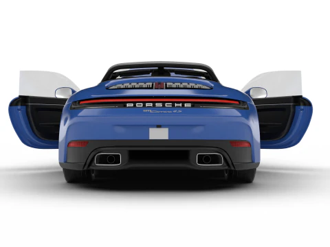 Porsche 911 Carrera Targa 4S 2025 HQ 3D Model
