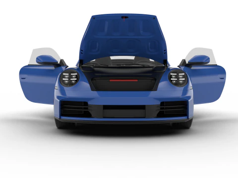 Porsche 911 Carrera Targa 4S 2025 HQ 3D Model