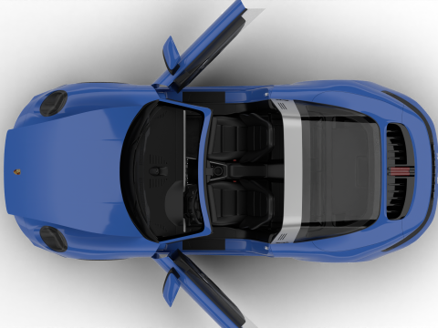 保时捷 911 Carrera Targa 4S 2025 HQ 3D 模型