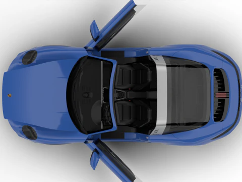 Porsche 911 Carrera Targa 4S 2025 HQ 3D Model