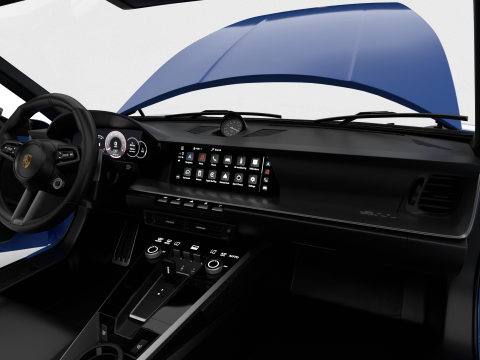 保时捷 911 Carrera Targa 4S 2025 HQ 3D 模型