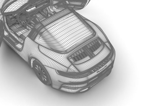 保时捷 911 Carrera Targa 4S 2025 HQ 3D 模型