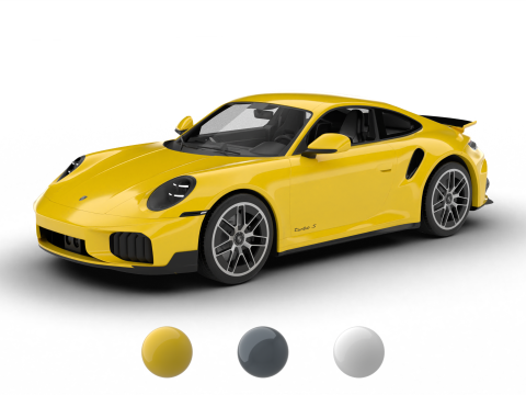 Porsche 911 Carrera Turbo S Aero 2026 3D Model