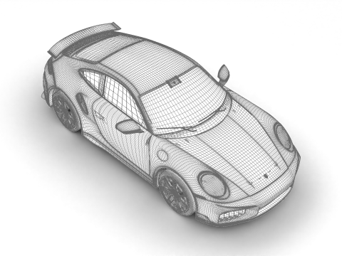 Porsche 911 Carrera Turbo S Aero 2026 Model 3D