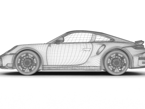 Porsche 911 Carrera Turbo S Aero 2026 Model 3D