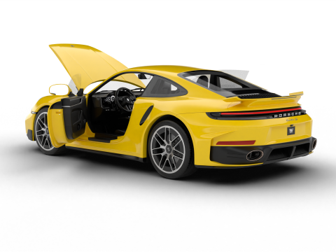 Porsche 911 Carrera Turbo S Aero 2026 HQ Modelo 3D