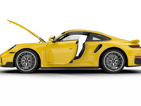 Porsche 911 Carrera Turbo S Aero 2026 HQ Modelo 3D