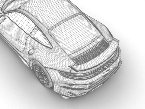 Porsche 911 Carrera Turbo S Aero 2026 HQ Modelo 3D