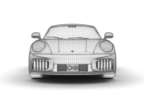 Porsche 911 Carrera Turbo S Aero 2026 HQ Modelo 3D