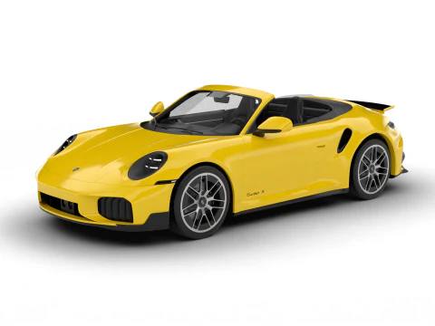 Porsche 911 Carrera Turbo S Aero Cabriolet 2026 Modello 3D