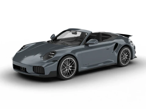 Porsche 911 Carrera Turbo S Aero Cabriolet 2026 Modello 3D