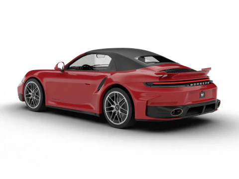 Porsche 911 Carrera Turbo S Aero Cabriolet 2026 Modello 3D